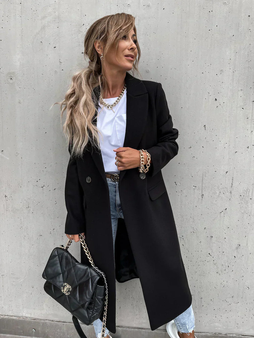 Cappotto caldo ed elegante da donna