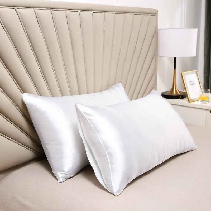 Federa di lusso in seta rinfrescante - Copertura ipoallergenica morbida e liscia per la cura di pelle e capelli sensibili, comfort traspirante per il sonno