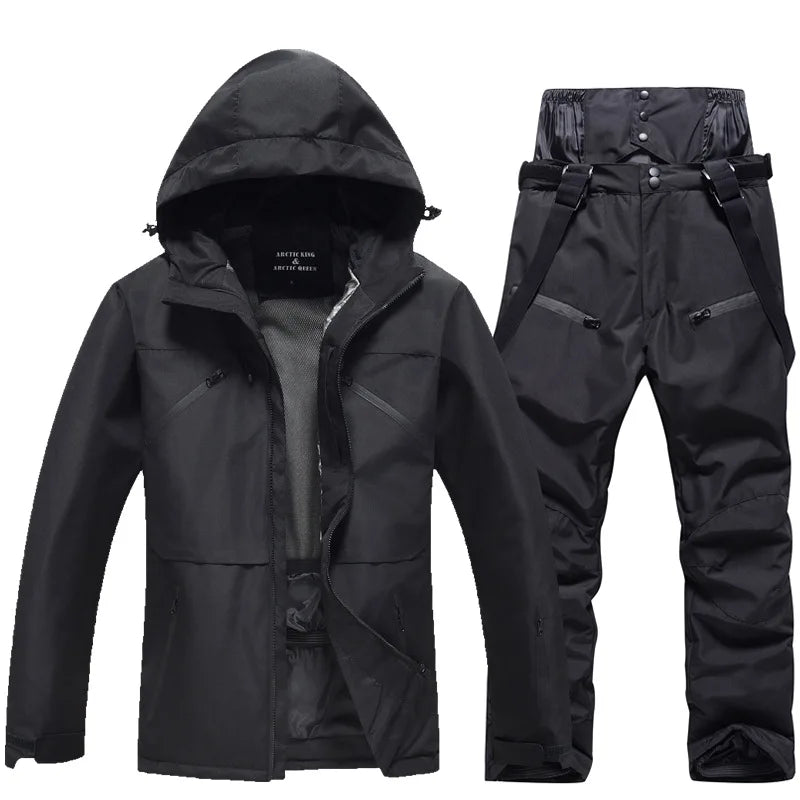 Tuta da sci invernale unisex isolata – Giacca e pantaloni traspiranti per lo snowboard
