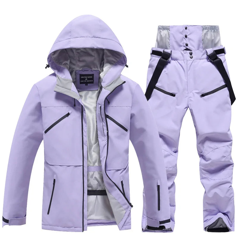 Tuta da sci invernale unisex isolata – Giacca e pantaloni traspiranti per lo snowboard