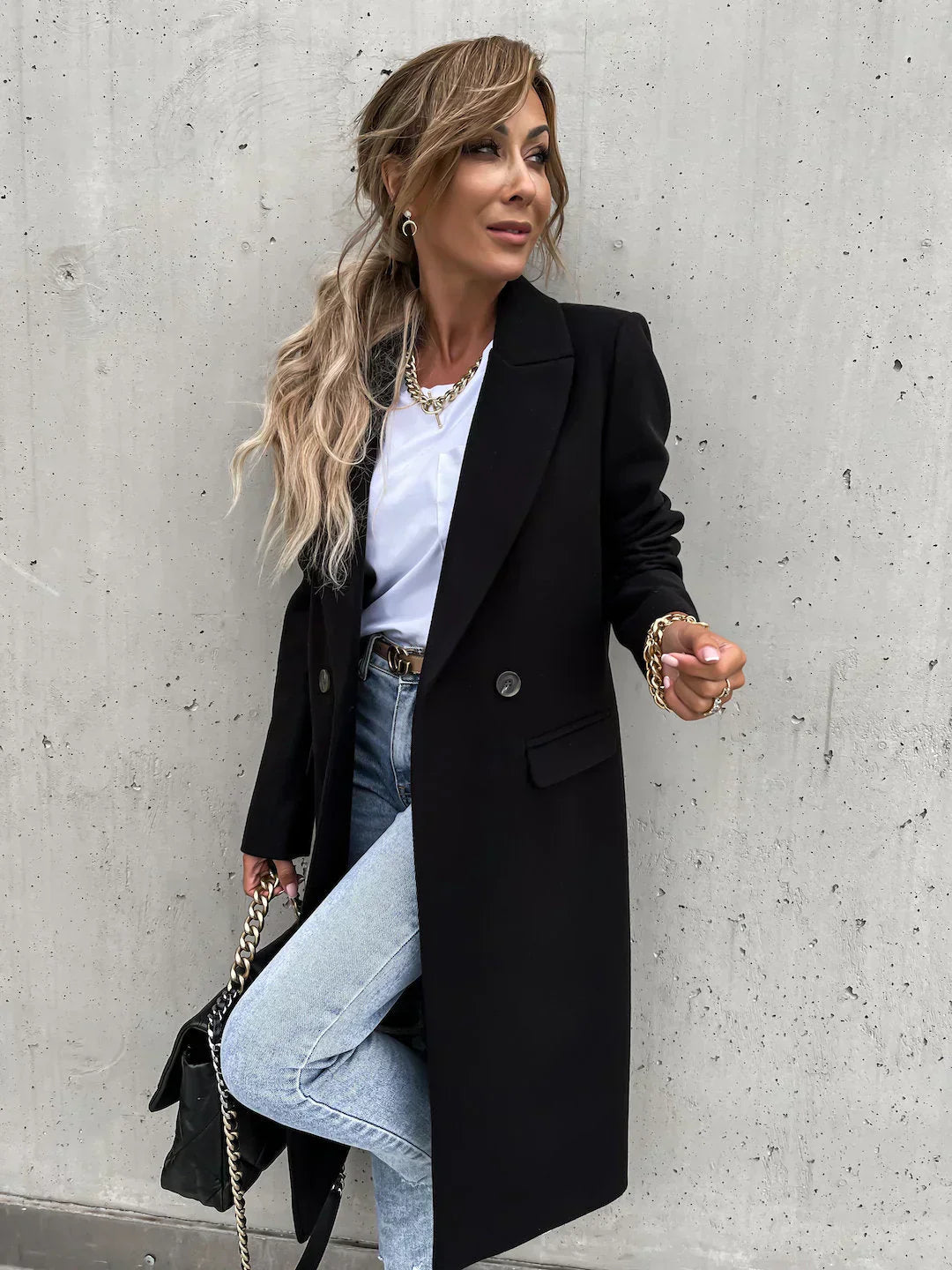 Cappotto caldo ed elegante da donna