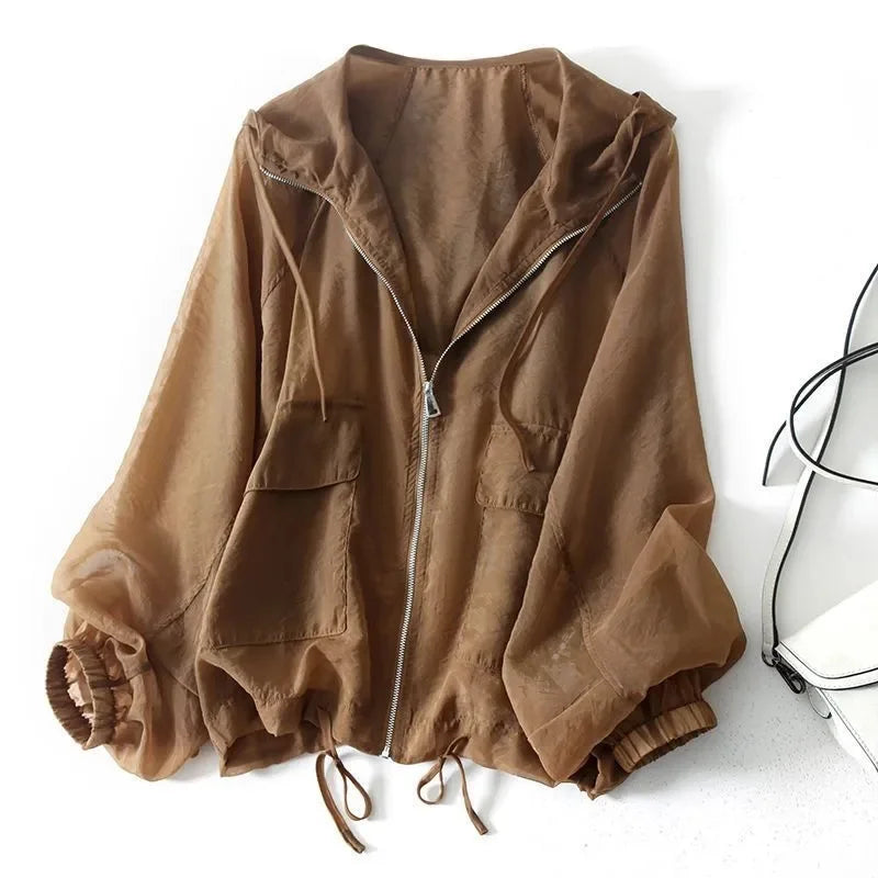 Veste imperméable pour femme à capuche – Pratique et moderne