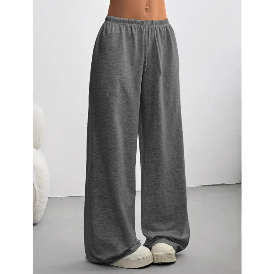 Pantaloni da jogging a gamba larga da donna – Vestibilità comoda e rilassata