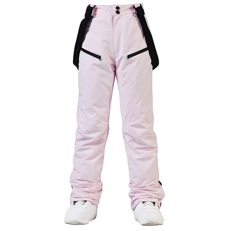 Pantaloni da sci invernali unisex – Pantaloni impermeabili e antivento con protezione in vita