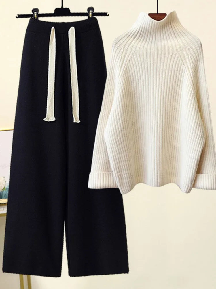 Completo in maglia autunno inverno da donna