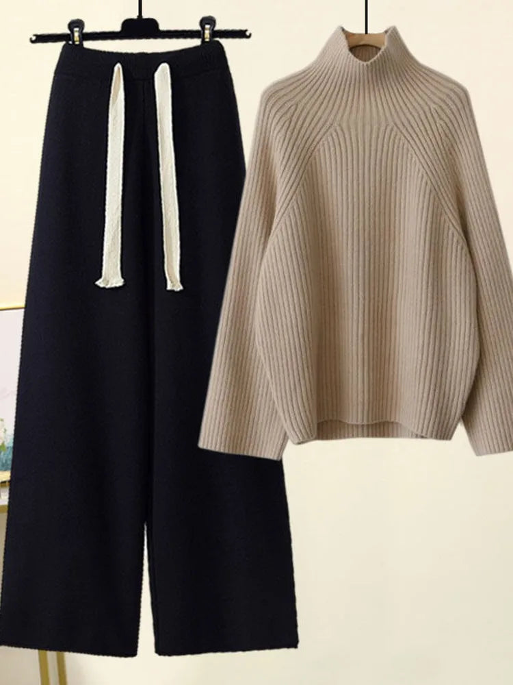Completo in maglia autunno inverno da donna