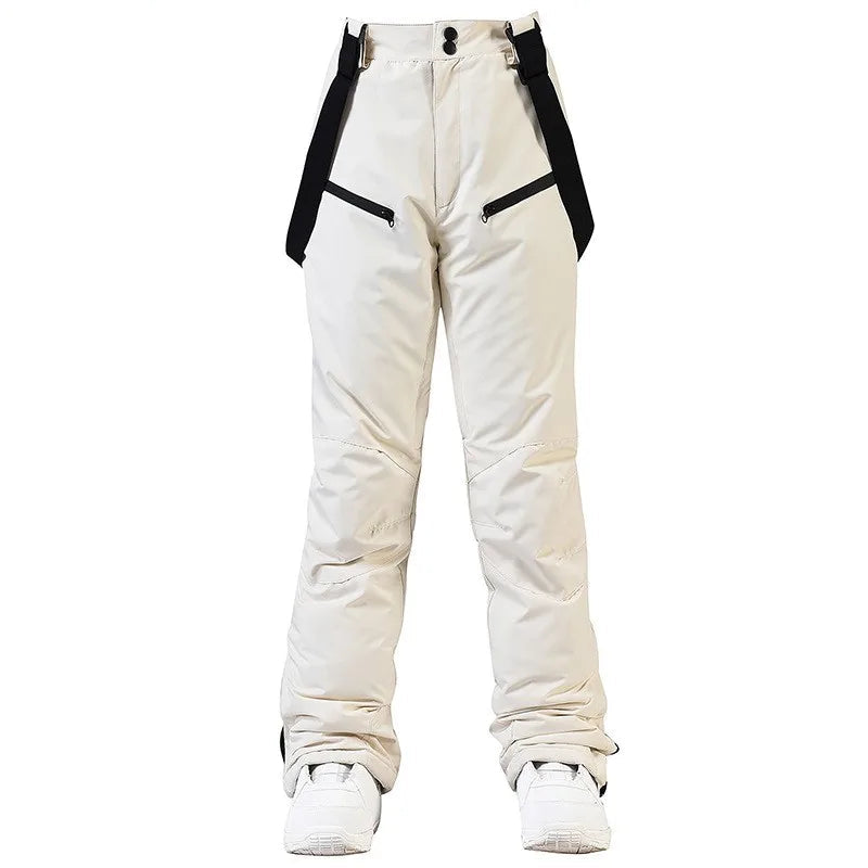 Pantaloni da sci invernali unisex – Pantaloni impermeabili e antivento con protezione in vita