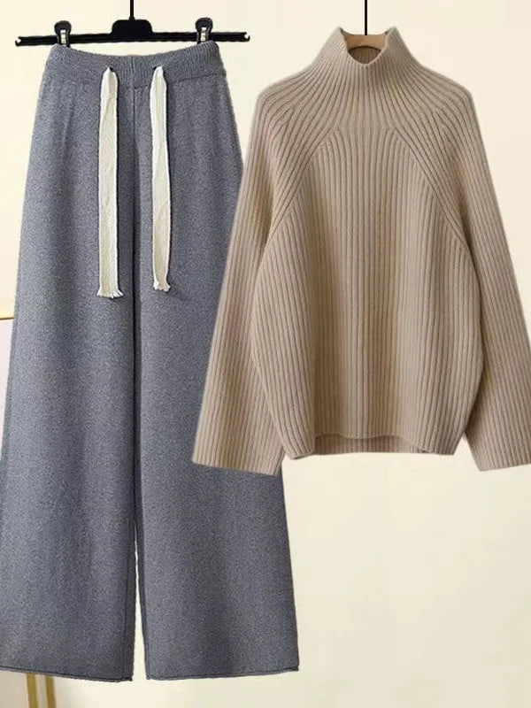 Completo in maglia autunno inverno da donna