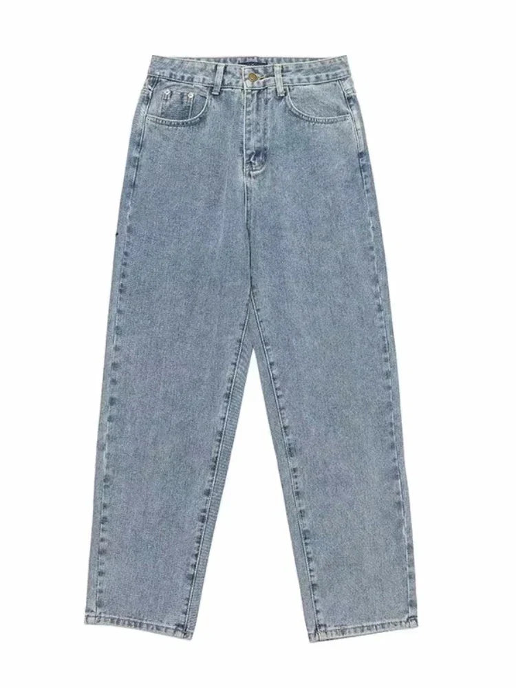 Jeans larghi da uomo – Dettaglio plissettato, vestibilità rilassata