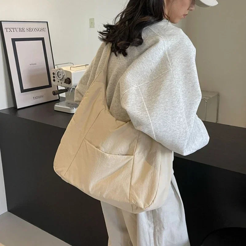Borsa tote leggera ed elegante per donna – Borsa a tracolla grande e spaziosa