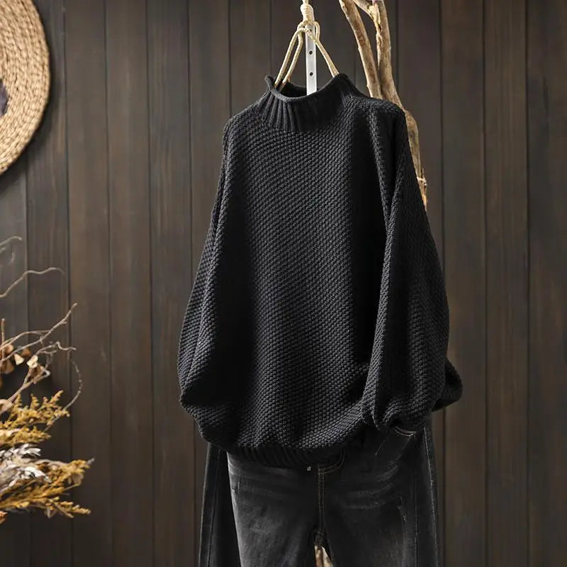 Pull femme en maille décontractée - Doux et décontracté