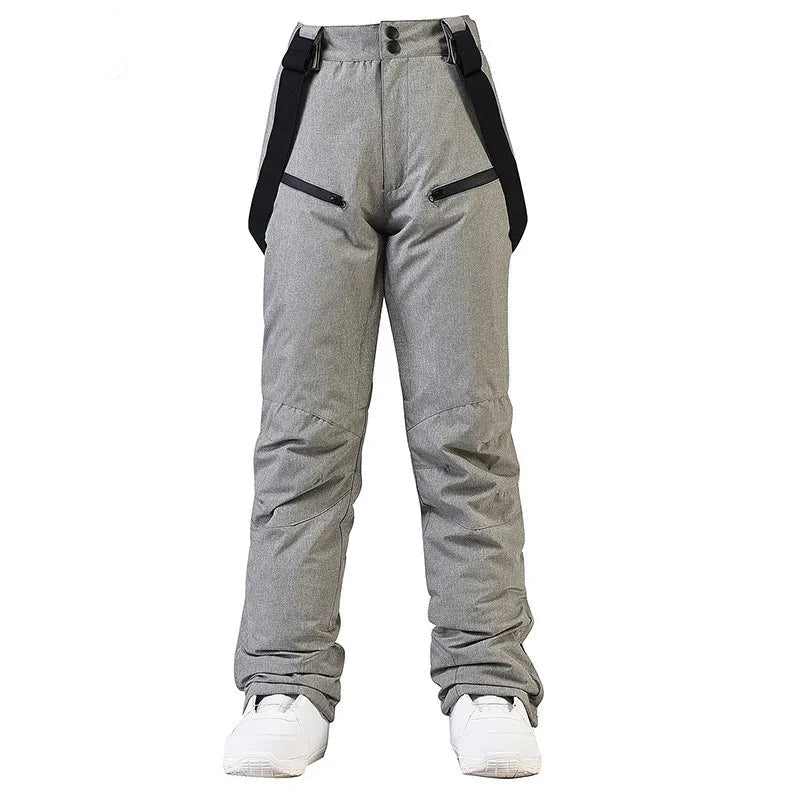 Pantaloni da sci invernali unisex – Pantaloni impermeabili e antivento con protezione in vita