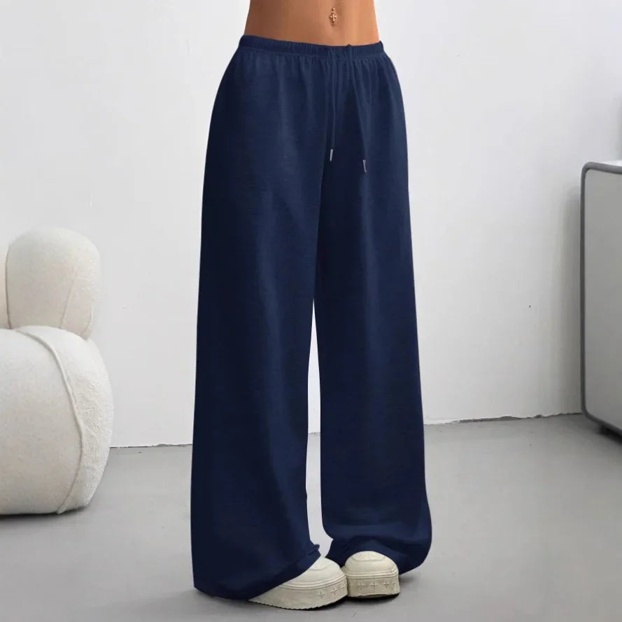 Pantaloni da jogging a gamba larga da donna – Vestibilità comoda e rilassata