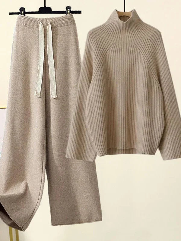 Completo in maglia autunno inverno da donna