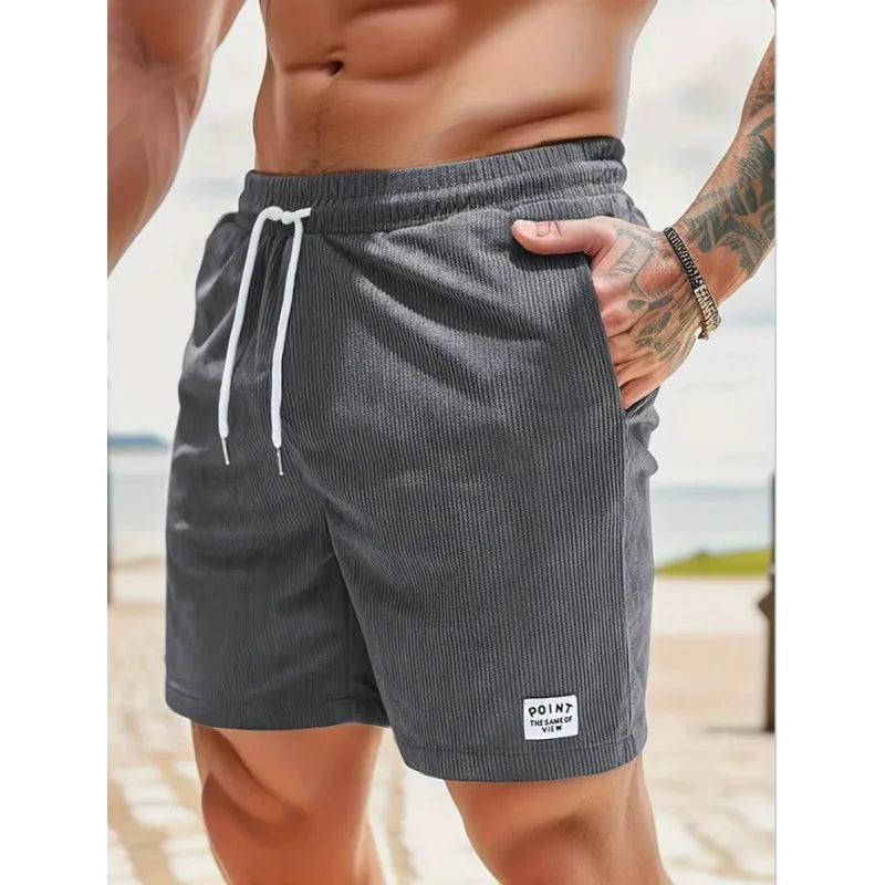 Shorts da uomo con coulisse – casual leggeri estivi con tasche