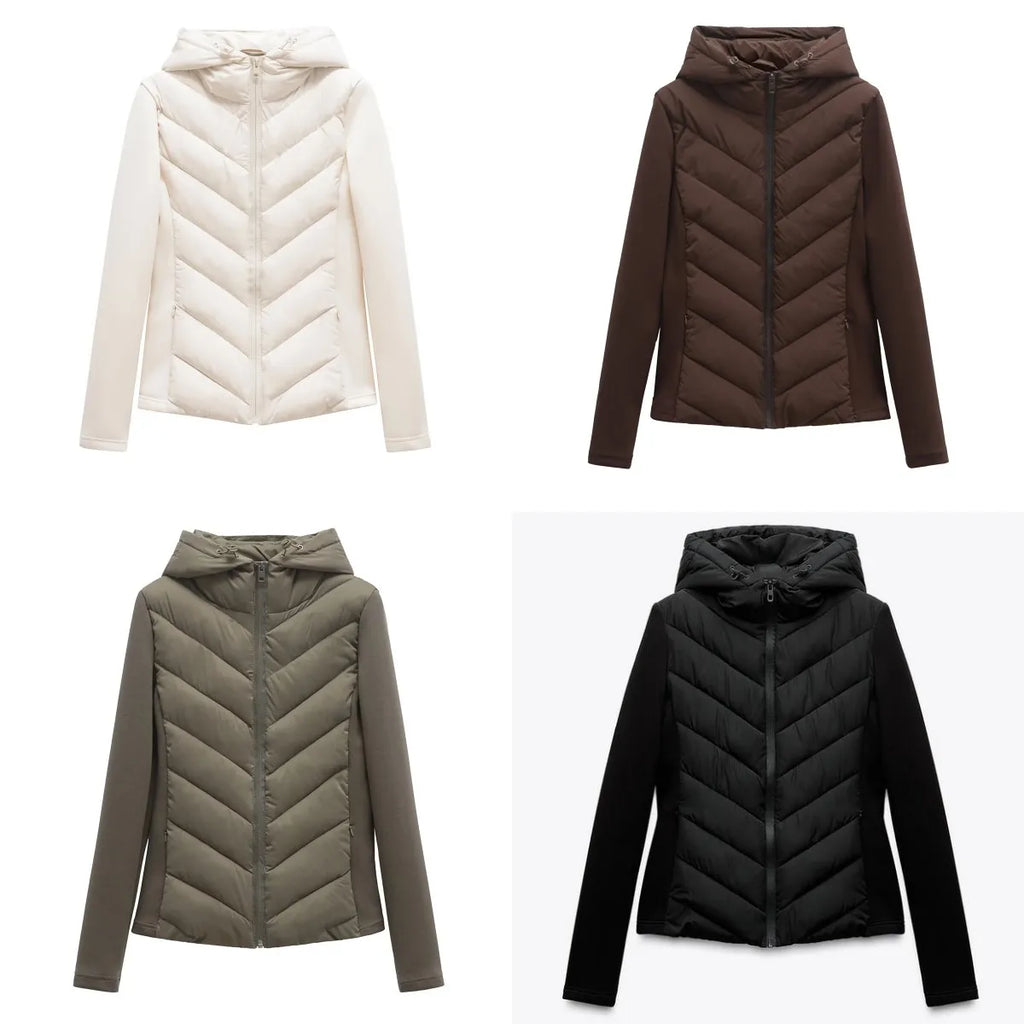 Veste femme de mi-saison à motif – Style chic, original et chaud.