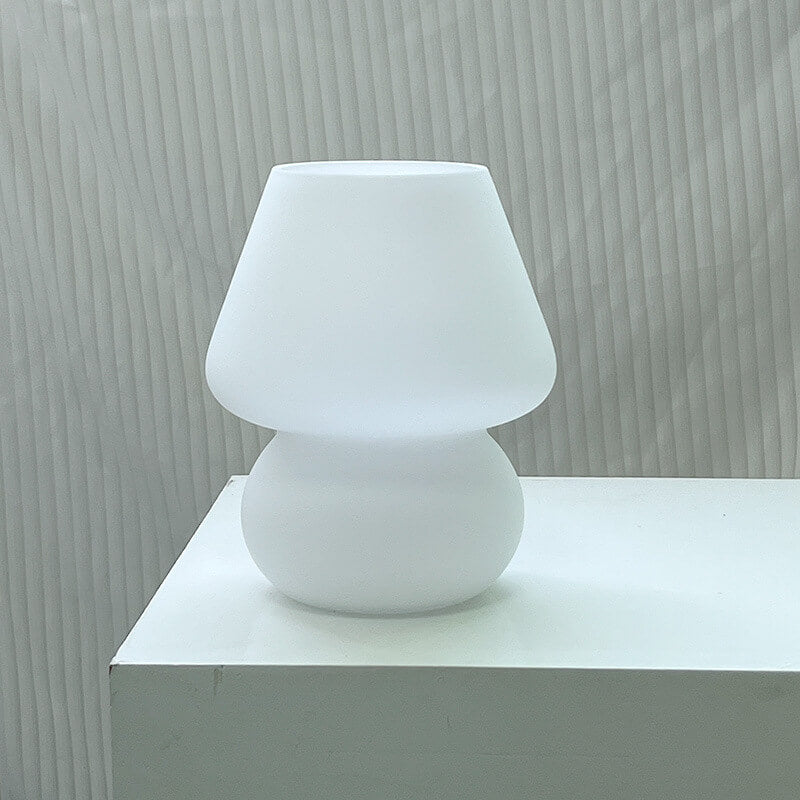 Lampada da tavolo moderna e minimalista in vetro spugna a righe