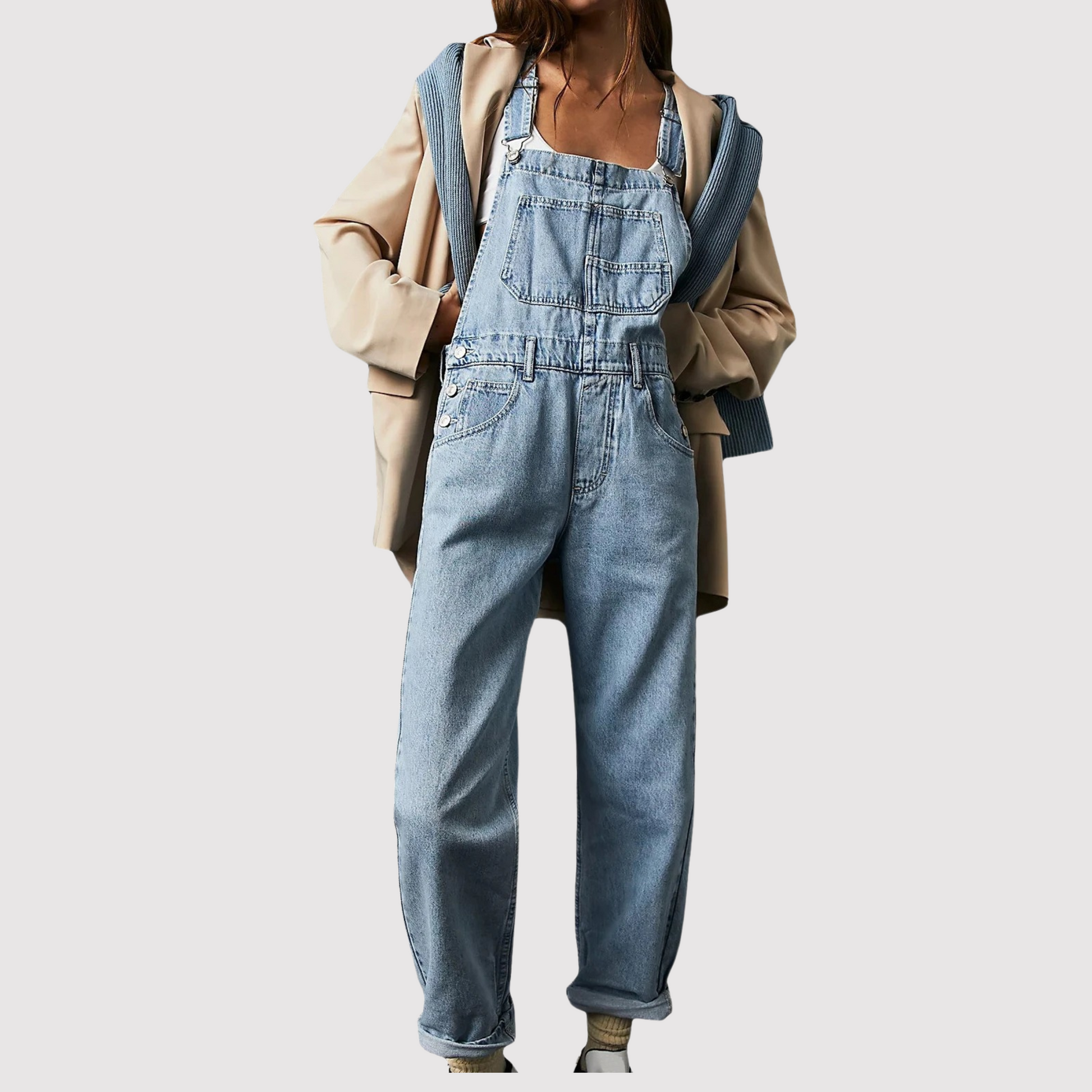 Salopette in denim elegante da donna