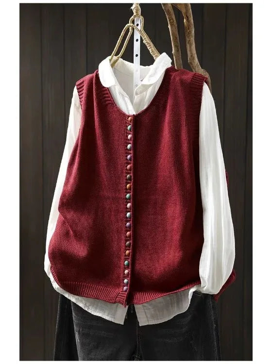 Cardigan da donna ampio – Scollo a V e maniche corte