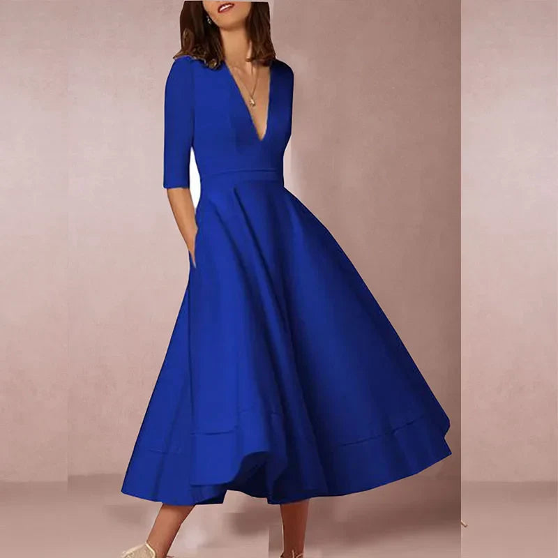 Abito Vintage Donna A-Line Anni ’60 con Gonna Svasata – Elegante e Femminile