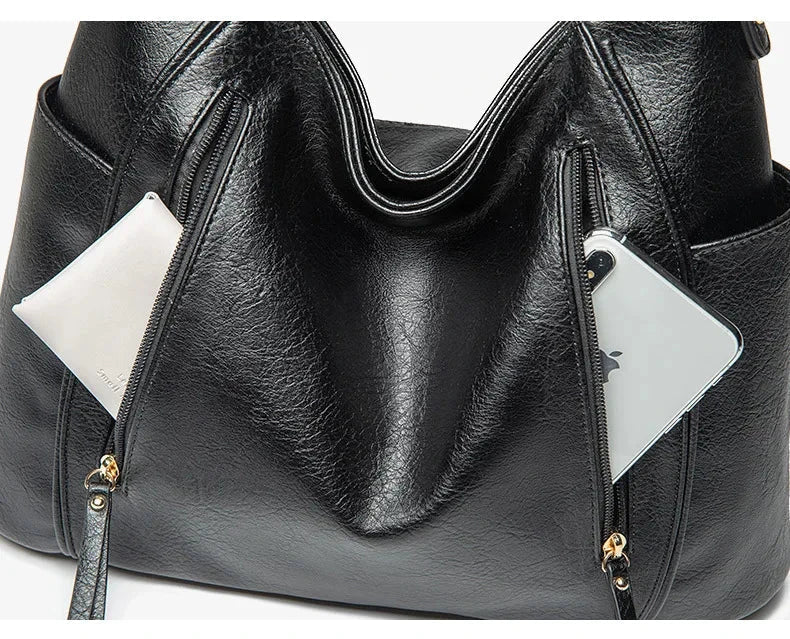 Sac de luxe pour femme effet cuir – Style élégant haut de gamme pour tous les jours