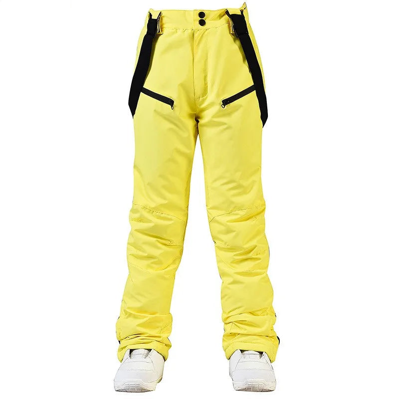 Pantaloni da sci invernali unisex – Pantaloni impermeabili e antivento con protezione in vita