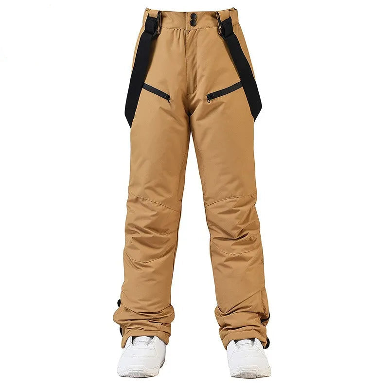 Pantaloni da sci invernali unisex – Pantaloni impermeabili e antivento con protezione in vita