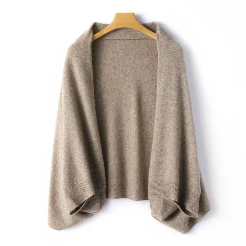 Cardigan da donna oversize a scialle – Morbido, elegante e avvolgente, perfetto per look a strati