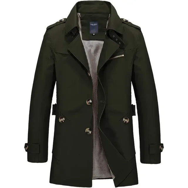 Trench classico leggero e confortevole da uomo - Resistente, elegante, senza tempo, estivo, casual, da viaggio