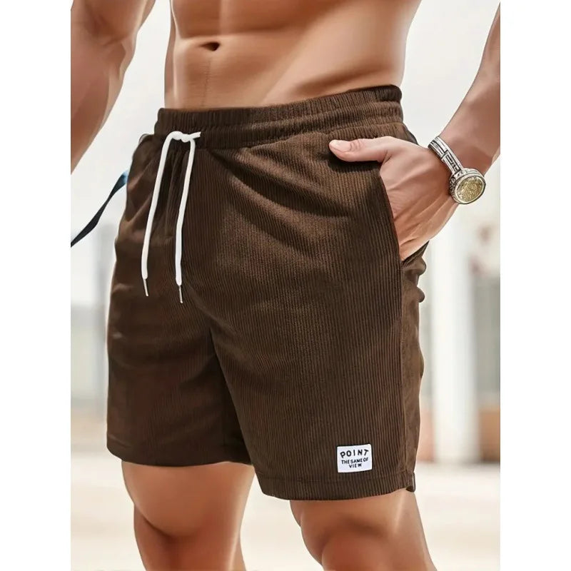 Shorts da uomo con coulisse – casual leggeri estivi con tasche
