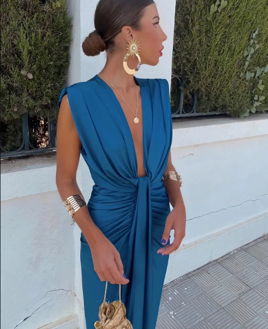 Rita Abito da Festa in Raso da Donna – Elegante e Luminoso