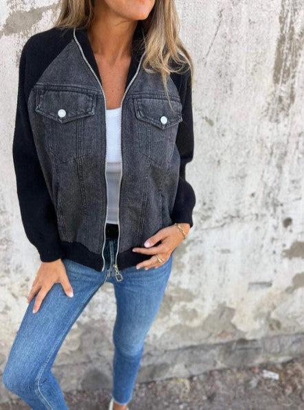 Giacca di jeans moderna e trendy da donna