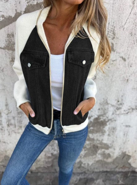 Giacca di jeans moderna e trendy da donna