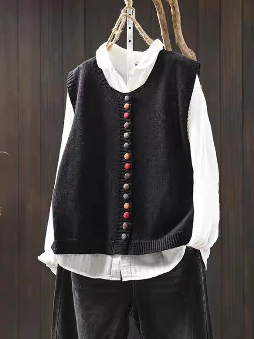 Cardigan da donna ampio – Scollo a V e maniche corte