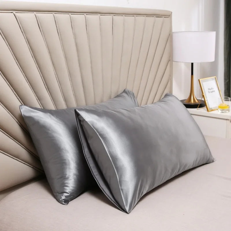 Federe eleganti in raso – effetto seta per un sonno di lusso