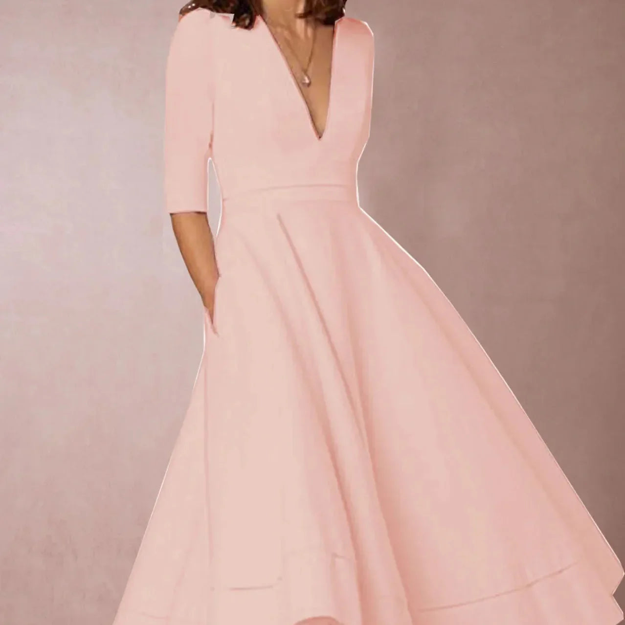 Abito Vintage Donna A-Line Anni ’60 con Gonna Svasata – Elegante e Femminile