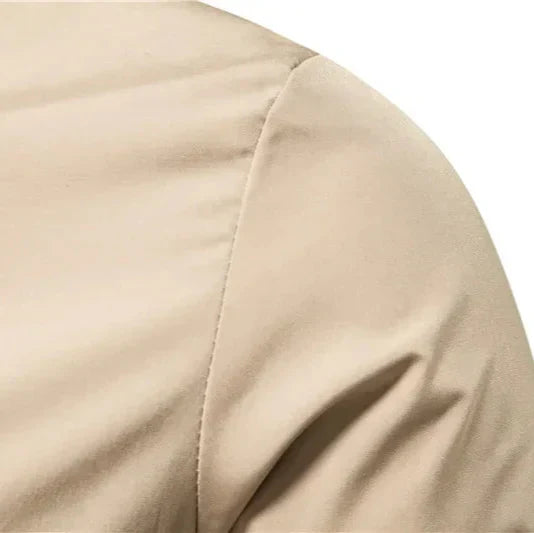 Giubbotto bomber leggero con cerniera da uomo – Giacca casual con finiture a coste