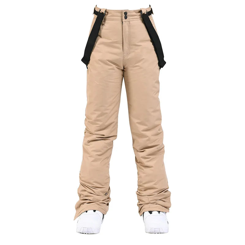 Pantaloni da snowboard impermeabili da uomo bretelle – Pantaloni da sci invernali isolati