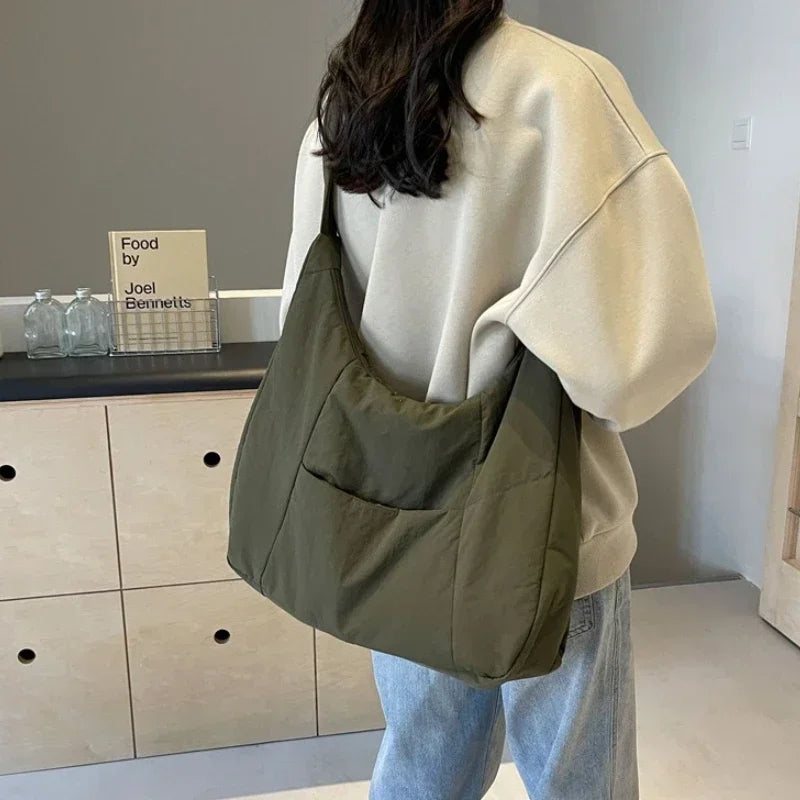 Borsa tote leggera ed elegante per donna – Borsa a tracolla grande e spaziosa