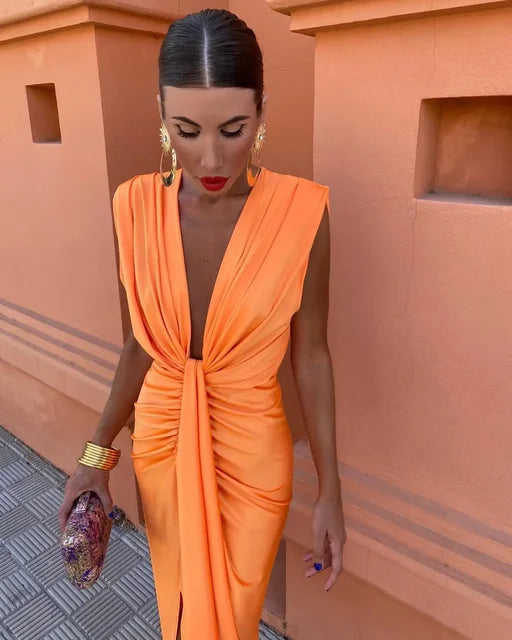 Rita Abito da Festa in Raso da Donna – Elegante e Luminoso
