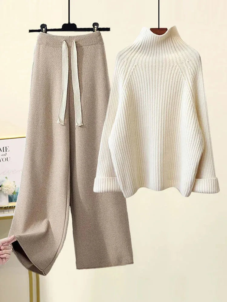 Completo in maglia autunno inverno da donna