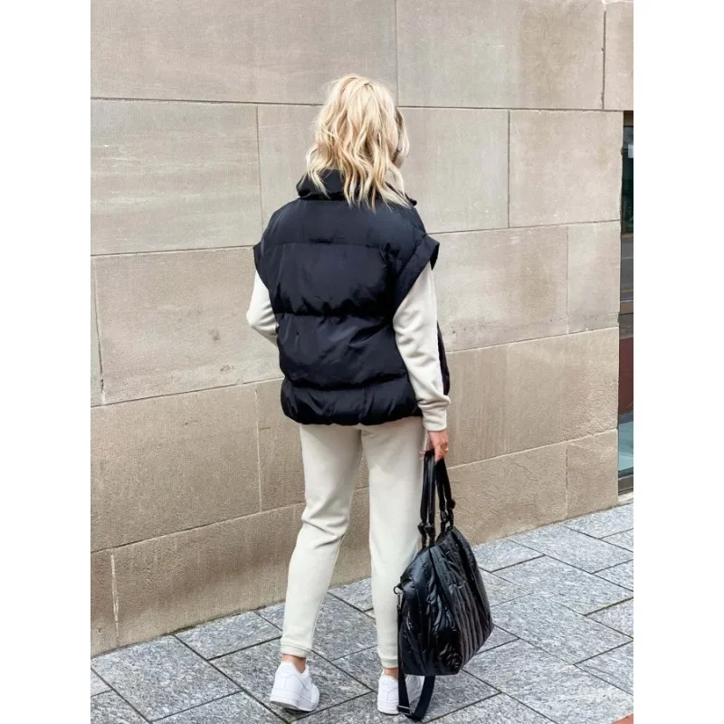Doudoune sans manches oversize pour femme - Chaude et moderne