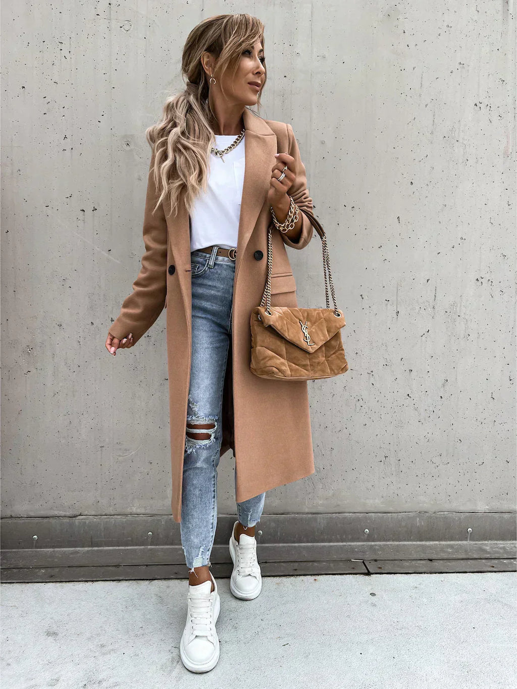 Cappotto caldo ed elegante da donna