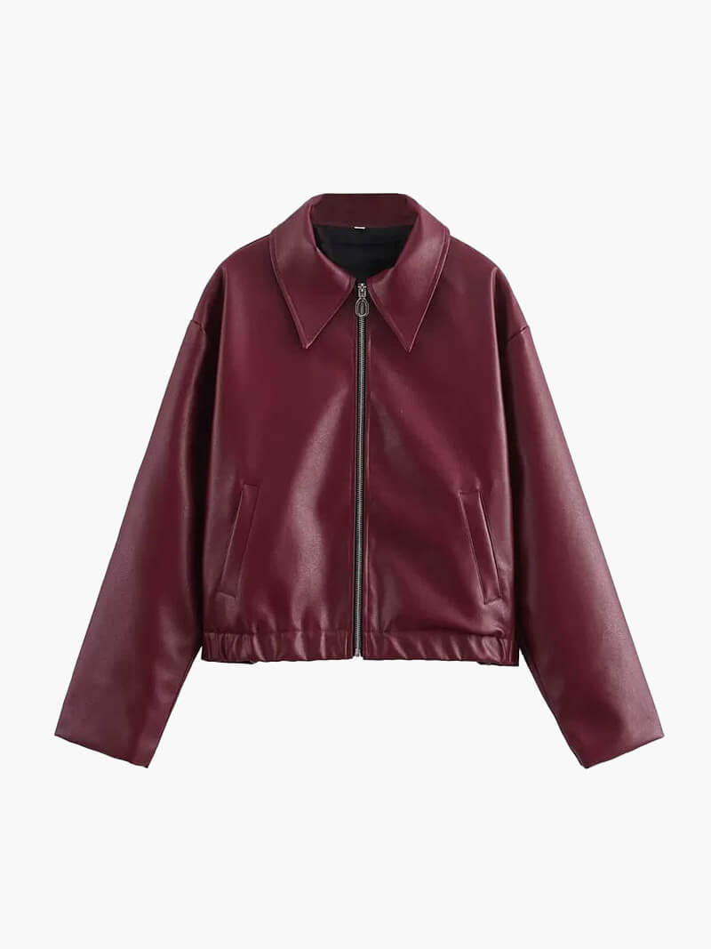 Giacca in pelle da donna
