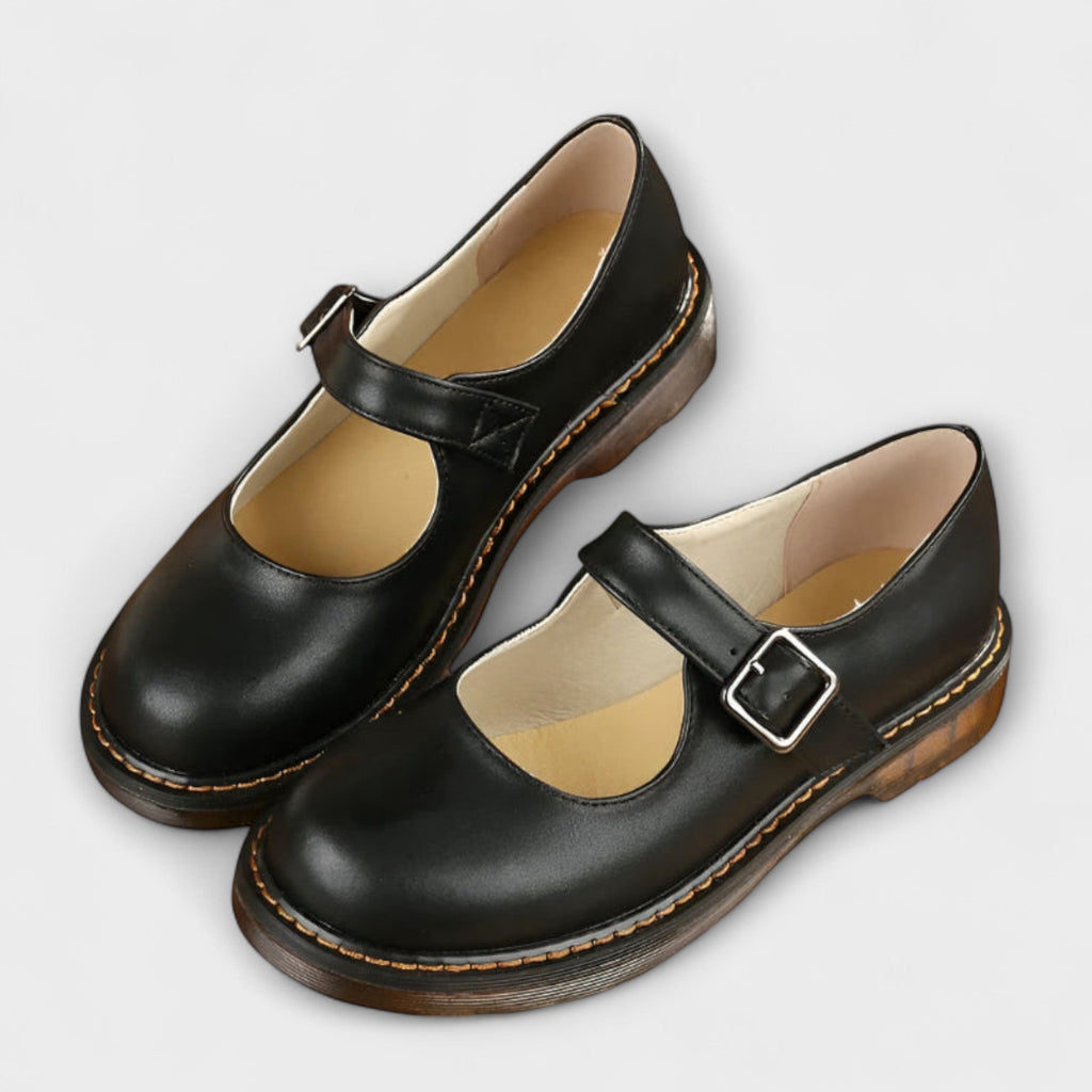 Scarpe vintage chiuse di alta qualità da donna - comfort ed eleganza