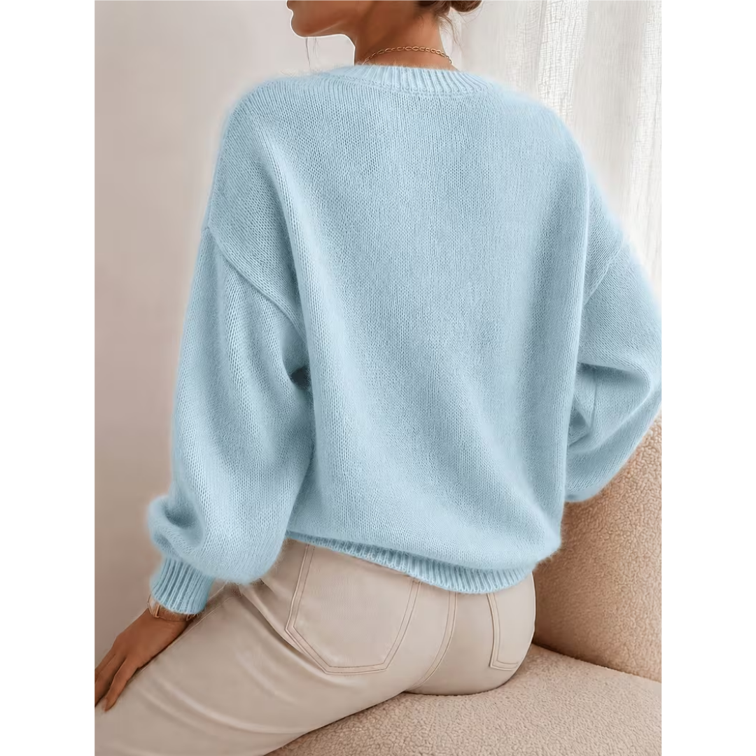 Pull femme doux à coupe décontractée - Doux et polyvalent