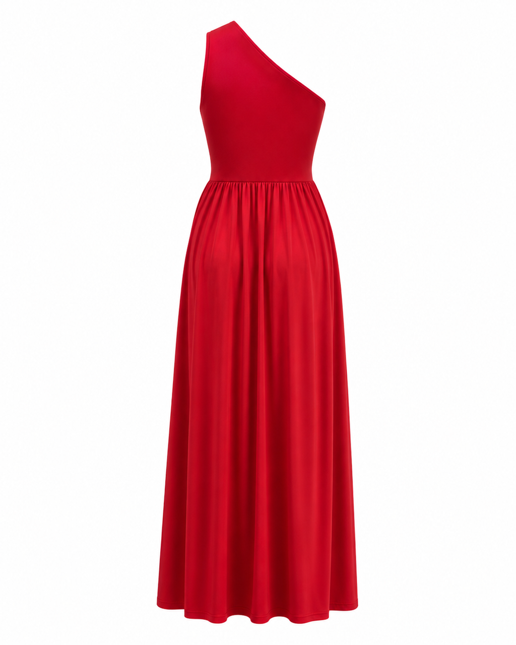 Abito da sera maxi asimmetrico da donna con spacco - Elegante e glamour