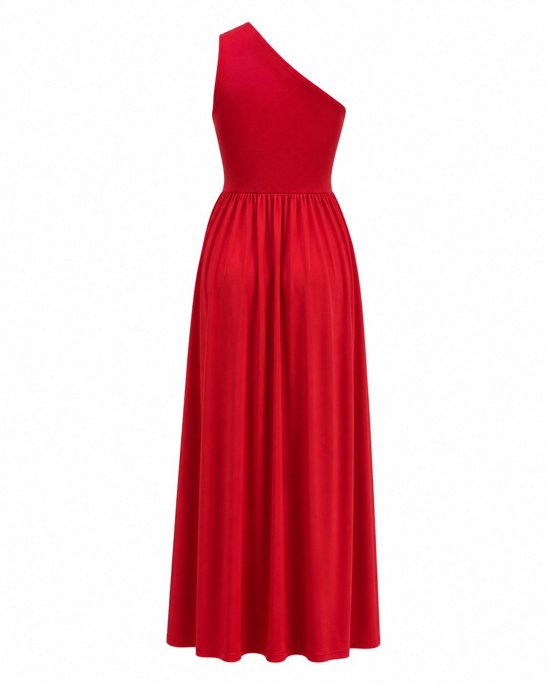Abito da sera maxi asimmetrico da donna con spacco - Elegante e glamour