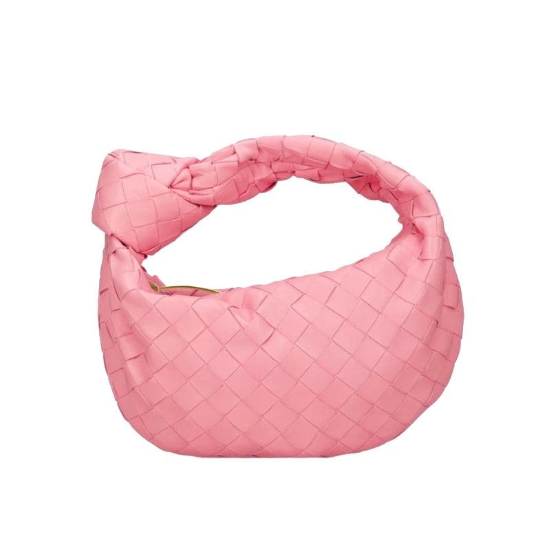 Mini borsa intrecciata da donna - Stile trendy con manico annodato