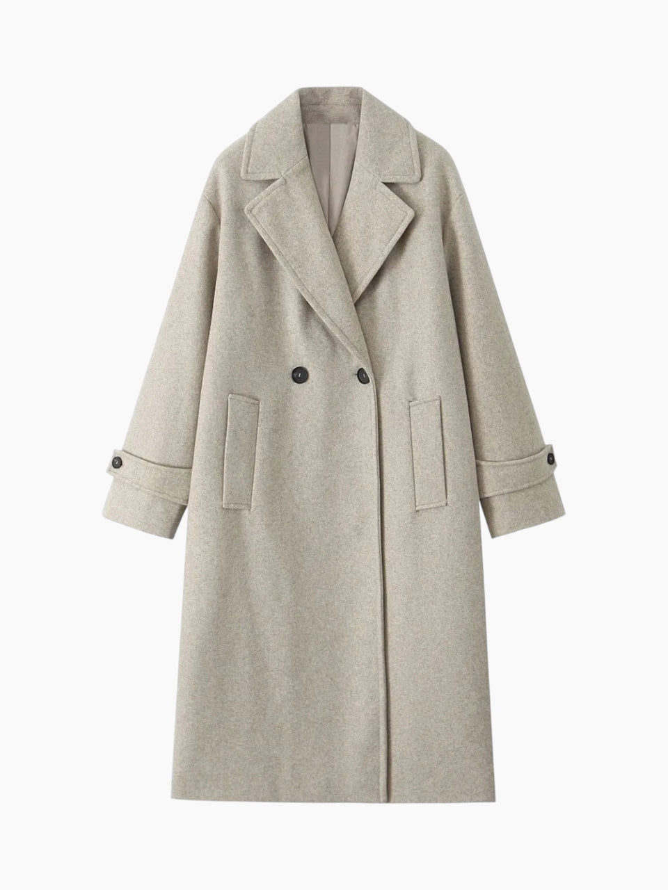 Trench-coat femme coupe droite à double boutonnage - Élégant et coupe-vent